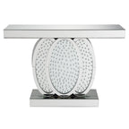 ACME 90320 Nysa Console Table, Mirrored & Faux Crystals (1Set/2Ctn)