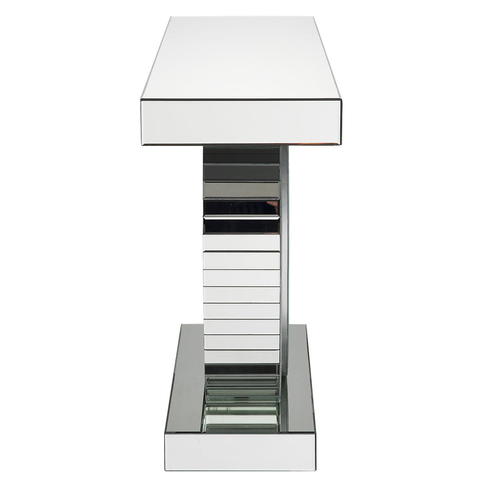 ACME 90320 Nysa Console Table, Mirrored & Faux Crystals (1Set/2Ctn)