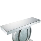 ACME 90320 Nysa Console Table, Mirrored & Faux Crystals (1Set/2Ctn)