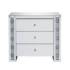 ACME 90322 Sonia Console Table, Mirrored & Faux Agate