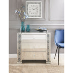 ACME 90322 Sonia Console Table, Mirrored & Faux Agate