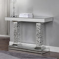 ACME 90446 Kachina Console Table, Mirrored & Faux Diamonds (1Set/2Ctn)