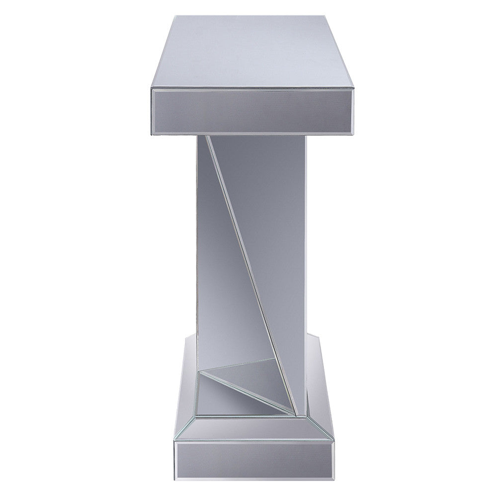 ACME 90448 Noralie Console Table, Mirrored & Faux Diamonds (1Set/2Ctn)
