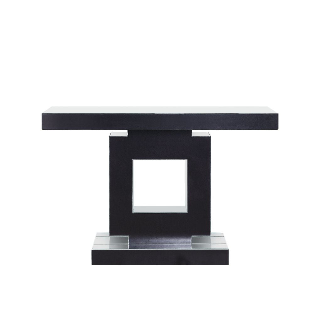 ACME 90450 Noralie Console Table, Mirrored & Faux Diamonds (1Set/2Ctn)