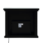 ACME 90455 Noralie Fireplace, Mirrored & Faux Diamonds