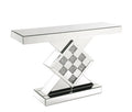 ACME 90622 Noralie Console Table, Mirrored & Faux Diamonds