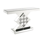 ACME 90622 Noralie Console Table, Mirrored & Faux Diamonds