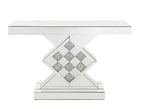 ACME 90622 Noralie Console Table, Mirrored & Faux Diamonds