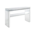 ACME 90675 Noralie Sofa Table, Mirrored & Faux Diamonds