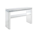 ACME 90675 Noralie Sofa Table, Mirrored & Faux Diamonds