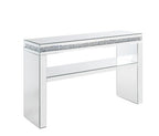 ACME 90675 Noralie Sofa Table, Mirrored & Faux Diamonds