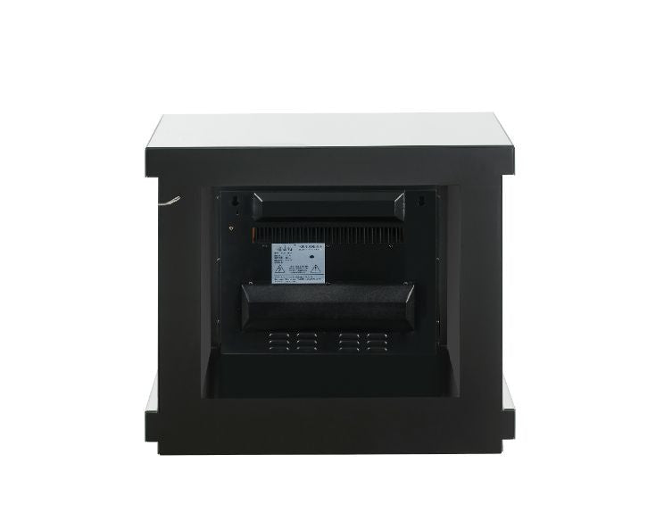 ACME 90864 Noralie Fireplace, LED, Mirrored & Faux Diamonds