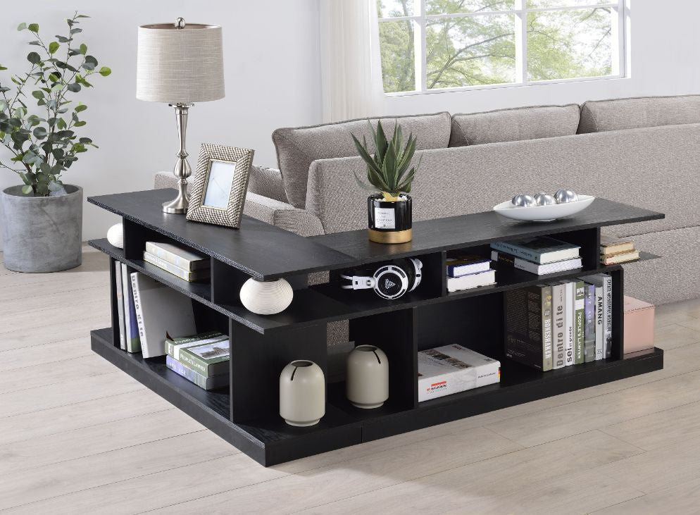 ACME 90885 Sollix Sofa Table, Black Finish