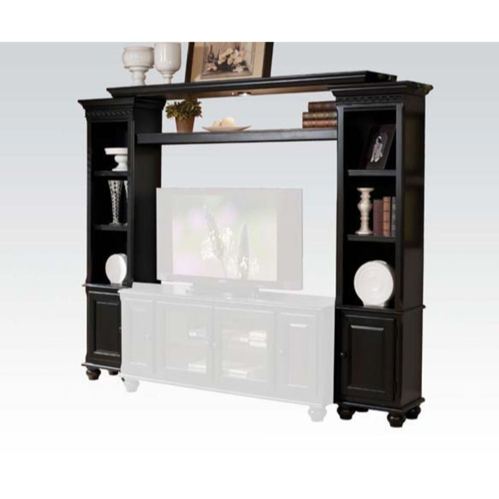 ACME 91100_KIT Ferla Entertainment Center, Black (1Set/3Ctn)