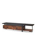 ACME 91235 Elling TV Stand, Walnut & Black