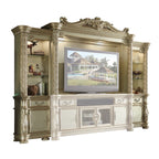 ACME 91310 Vendome II Entertainment Center, Gold Patina & Bone (1Set/3Ctn)