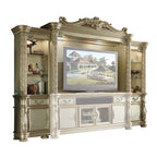 ACME 91310 Vendome II Entertainment Center, Gold Patina & Bone (1Set/3Ctn)