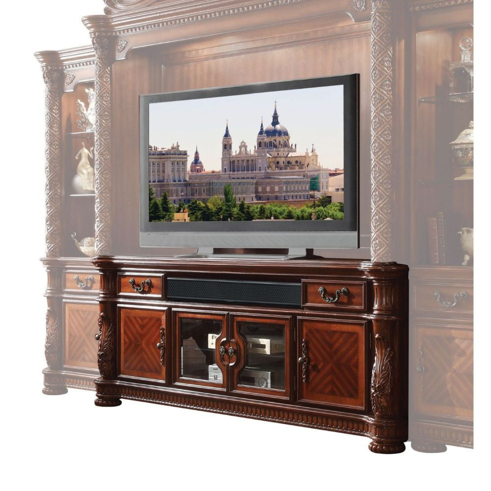 ACME 91318 Vendome II TV Console, Cherry  1