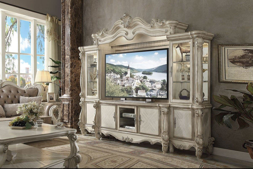 ACME 91320 Versailles Entertainment Center, Bone White (1Set/4Ctn)  1