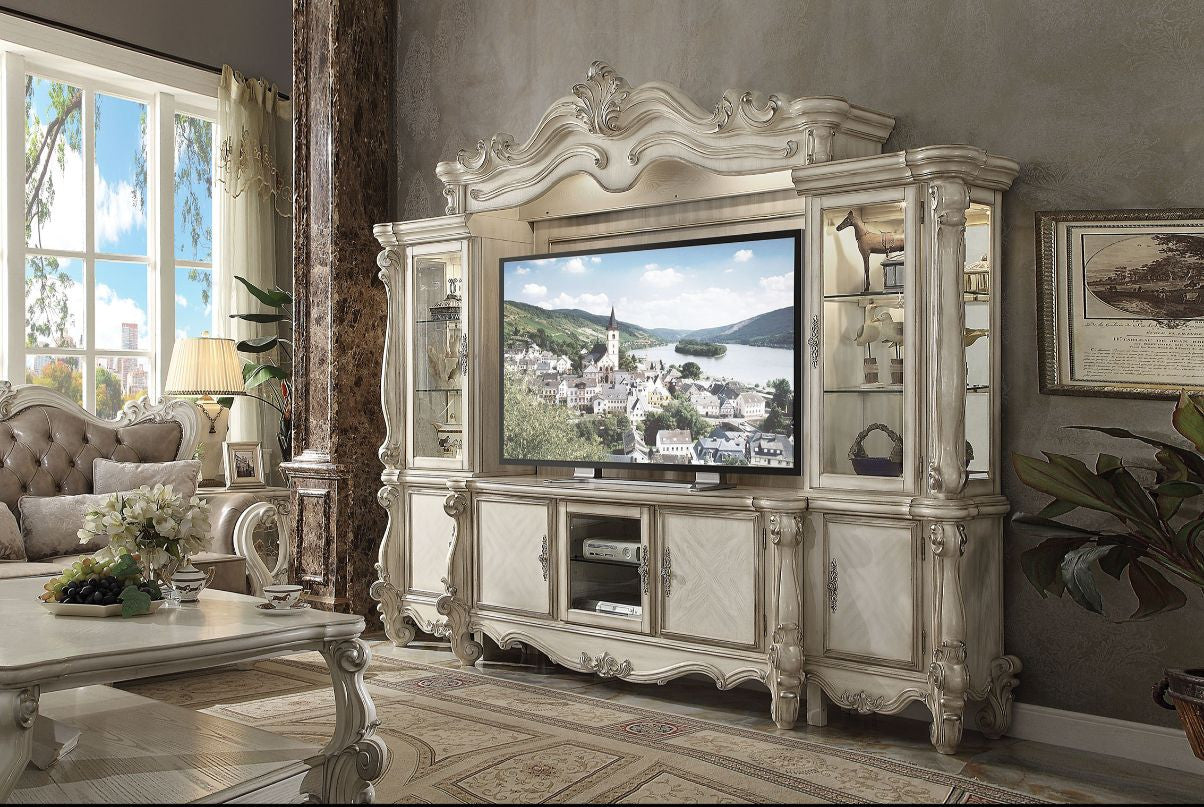 ACME 91320 Versailles Entertainment Center, Bone White (1Set/4Ctn)  1
