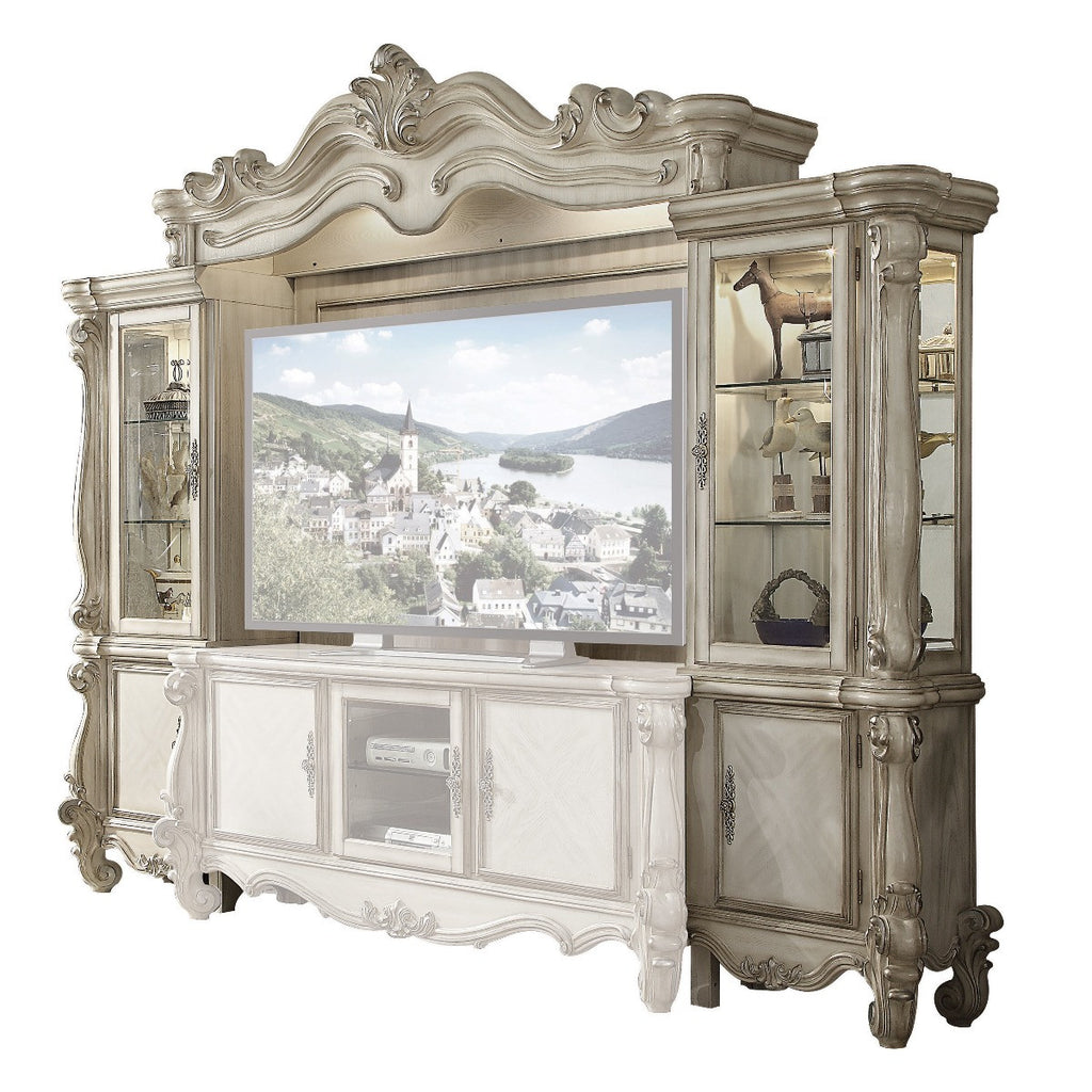 ACME 91320 Versailles Entertainment Center, Bone White (1Set/4Ctn)