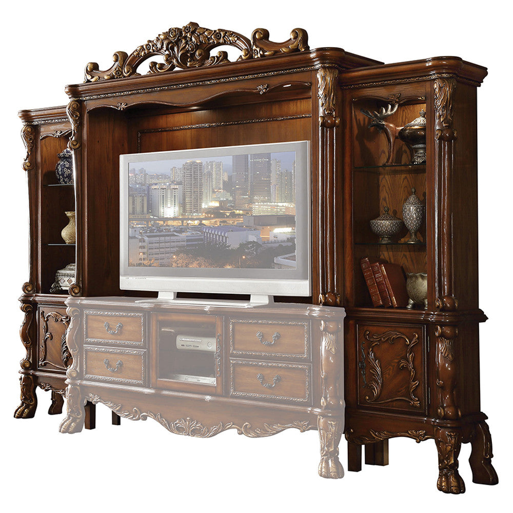 ACME 91335 Dresden Entertainment Center, Cherry Oak (1Set/3Ctn)