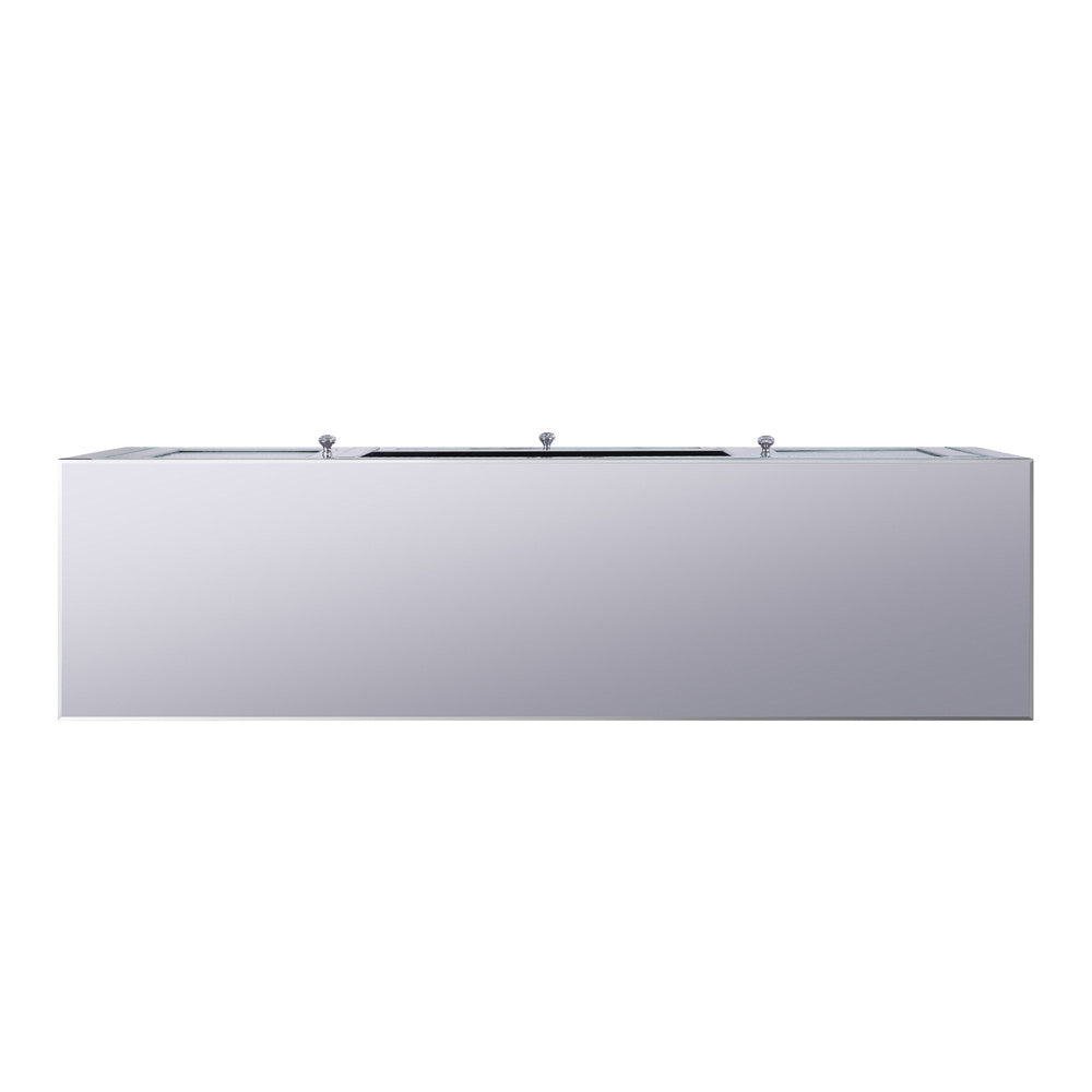 ACME 91450 Noralie TV Stand, Mirrored & Faux Diamonds