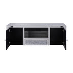 ACME 91450 Noralie TV Stand, Mirrored & Faux Diamonds