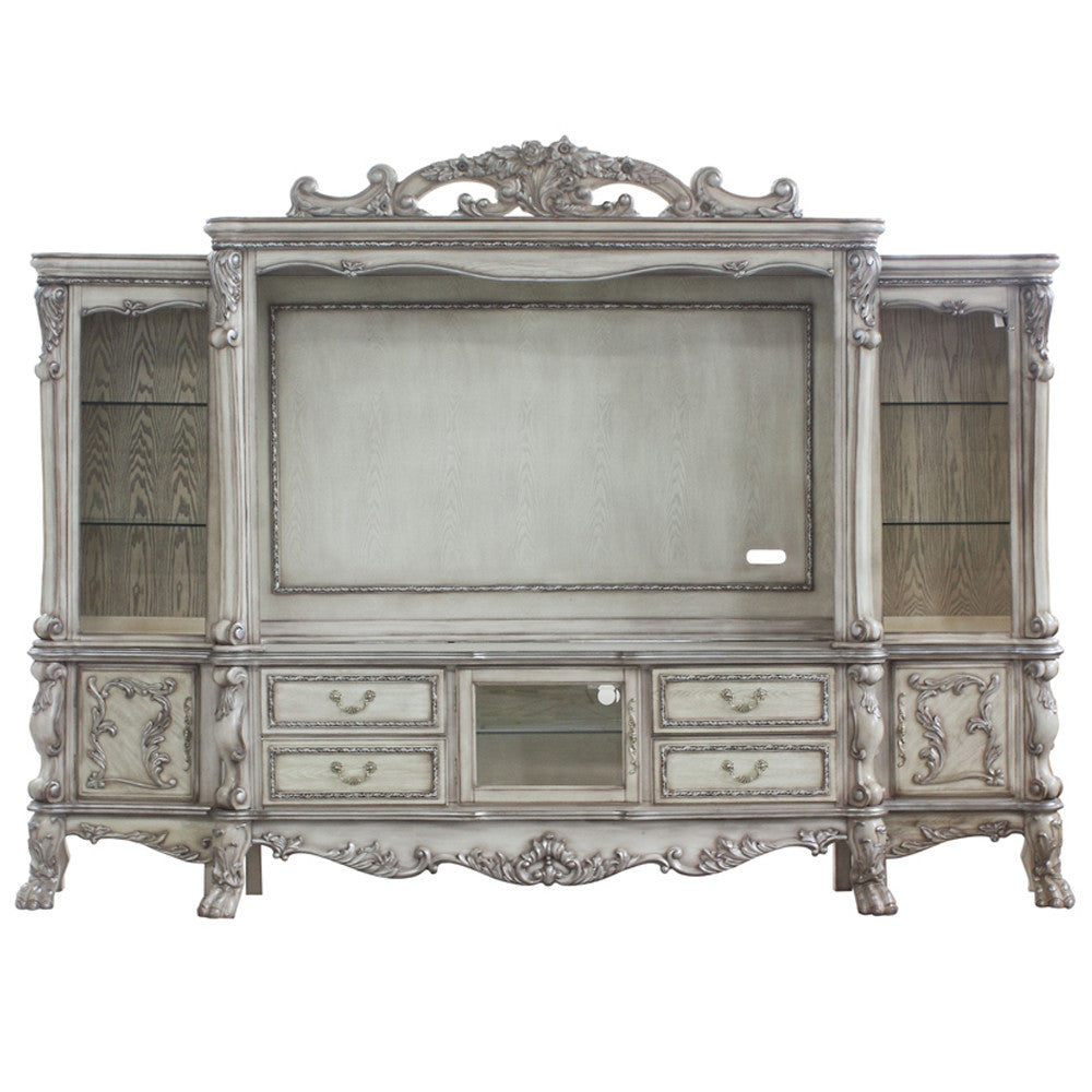ACME 91470 Dresden Entertainment Center, Vintage Bone White