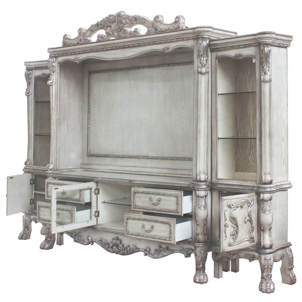 ACME 91470 Dresden Entertainment Center, Vintage Bone White