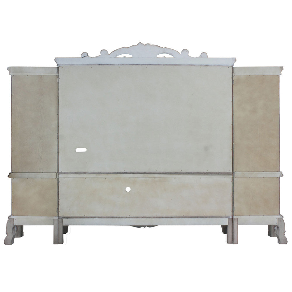 ACME 91470 Dresden Entertainment Center, Vintage Bone White