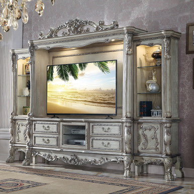 ACME 91470 Dresden Entertainment Center, Vintage Bone White