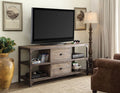 ACME 91504 Gorden TV Stand, Weathered Oak & Antique Silver (1Set/2Ctn)