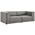Modway EEI-4788 Mingle 2-Piece Vegan Leather Sectional Sofa Loveseat
