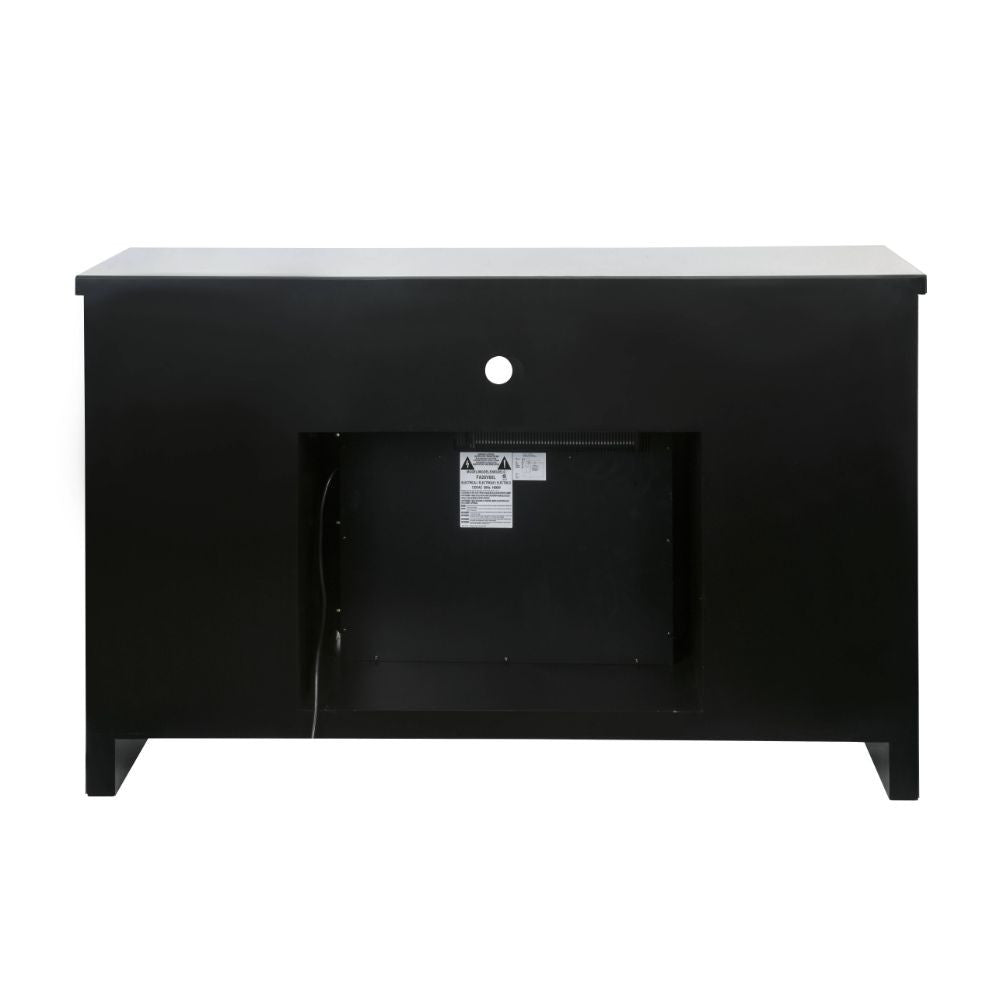 ACME 91775 Noralie TV Stand with Fireplace, Mirrored & Faux Diamonds