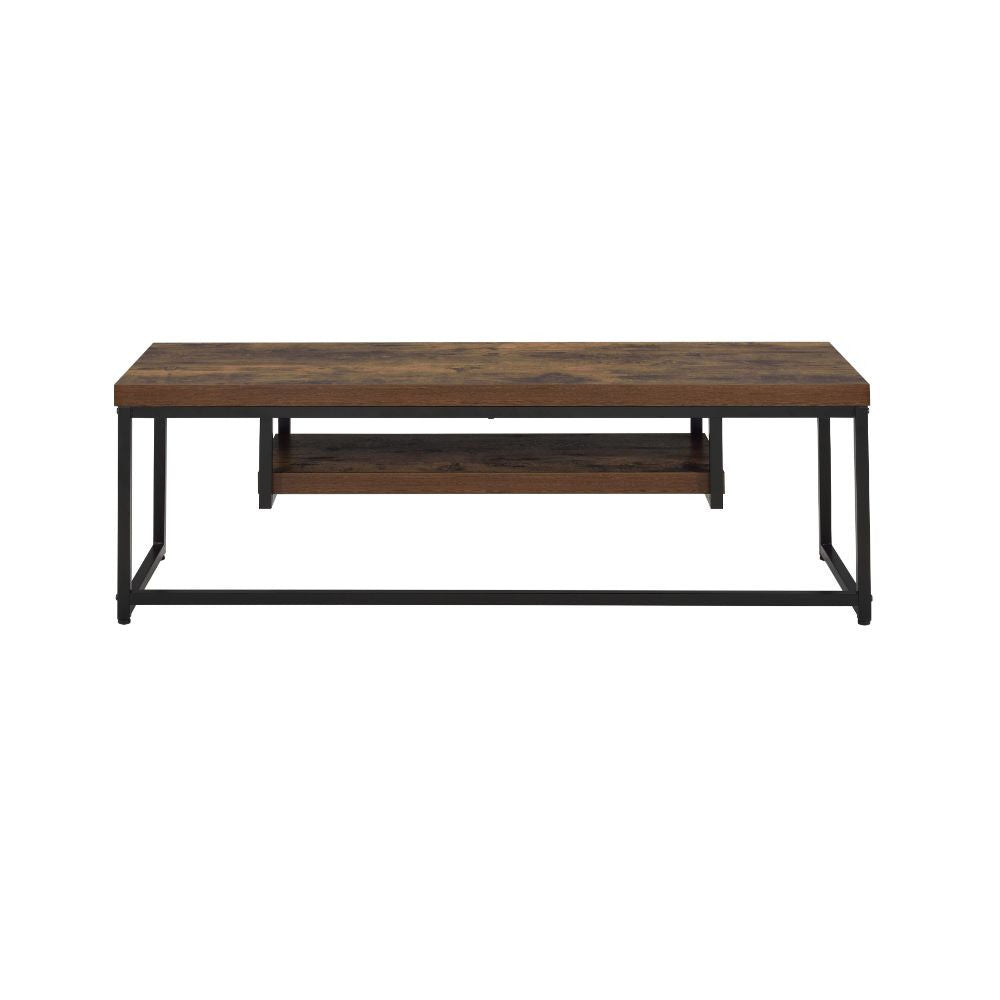 ACME 91780 Bob TV Stand, Weathered Oak & Black
