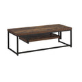 ACME 91780 Bob TV Stand, Weathered Oak & Black