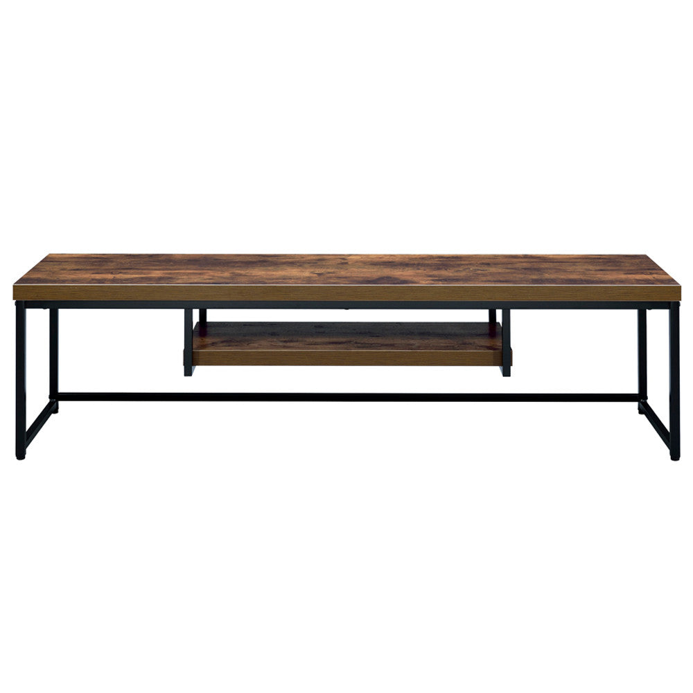 ACME 91782 Bob TV Stand, Weathered Oak & Black