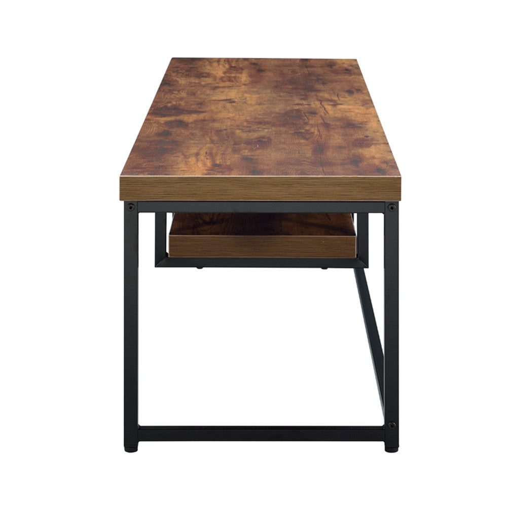 ACME 91782 Bob TV Stand, Weathered Oak & Black