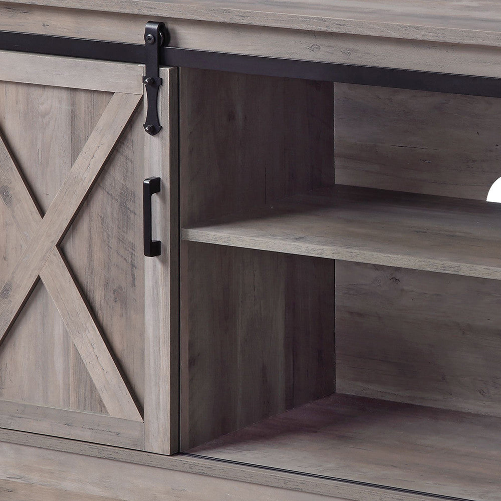 ACME 91855 Bennet TV Stand, Gray Finish
