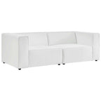 Modway EEI-4788 Mingle 2-Piece Vegan Leather Sectional Sofa Loveseat