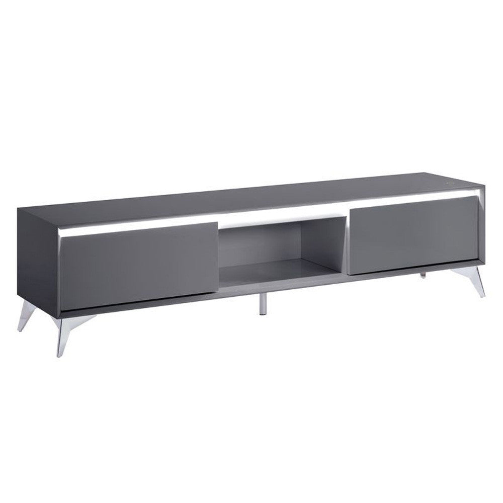 ACME 91996 Raceloma Gray TV Stand with Led  1