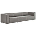 Modway EEI-4789 Mingle 3-Piece Vegan Leather Sectional Sofa