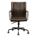 ACME 92028 Joslin Executive Office Chair, Distress Chocolate Top Grain Leather