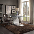 ACME 92028 Joslin Executive Office Chair, Distress Chocolate Top Grain Leather