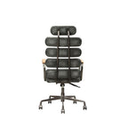 ACME 92107 Calan Executive Office Chair, Vintage Black Top Grain Leather