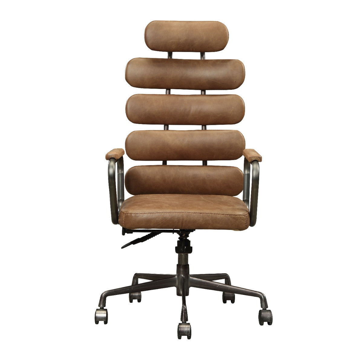 ACME 92108 Calan Executive Office Chair, Retro Brown Top Grain Leather