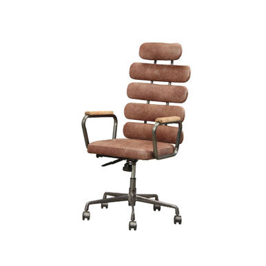 ACME 92110 Calan Executive Office Chair, Vintage Whiskey Top Grain Leather