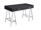 ACME 92227 Coleen Desk, Black High Gloss & Chrome