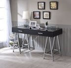 ACME 92227 Coleen Desk, Black High Gloss & Chrome